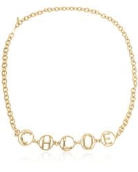 Chloé - Brass Belt With Logo - Lyst