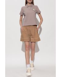 Moncler - Polo With Logo Patch - Lyst