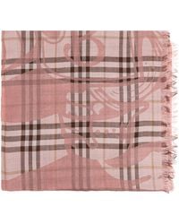 Burberry - Wool Scarf - Lyst
