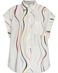 Paul Smith - Oversize Sleeveless Shirt - Lyst