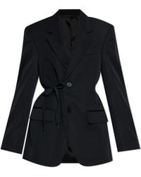 Balenciaga - Wool Blazer With Single Vent - Lyst
