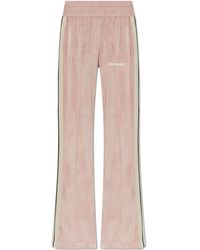 Palm Angels - Velvet Sweatshirt With Stand-Up Collar - Lyst