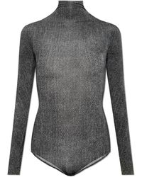 Maison Margiela - Herringbone Pattern Bodysuit - Lyst