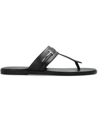 Tom Ford - Leather Slides - Lyst