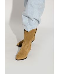 Isabel Marant - ‘Dahope’ Suede Cowboy Boots - Lyst