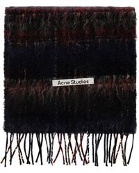 Acne Studios - Plaid Wool Scarf - Lyst