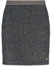Balmain - Skirt With Lurex Thread And Shimmering Sequins - Lyst