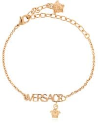 Versace - Bracelet With Logo - Lyst