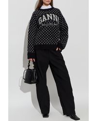 Ganni - Polka Dot Pattern Sweater - Lyst