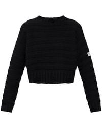 MM6 by Maison Margiela - Short Sweater With Vintage Effect - Lyst