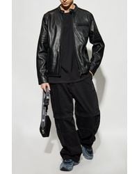 DIESEL - Leather Jacket L-Simz - Lyst