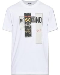 Moschino - T-Shirt With A Colorful Print - Lyst