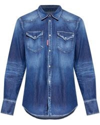 DSquared² - Denim Shirt With 'Vintage' Effect - Lyst