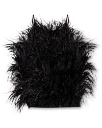Cult Gaia - 'Joey' Top With Ostrich Feathers - Lyst