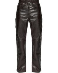 ROTATE BIRGER CHRISTENSEN - Leather Trousers - Lyst