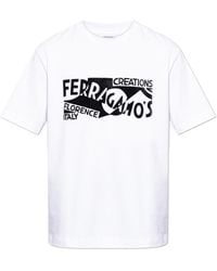 Ferragamo - T-Shirt With Logo - Lyst