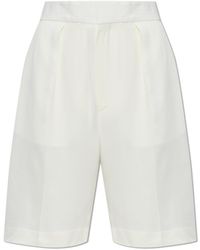 Victoria Beckham - Pleated Shorts - Lyst