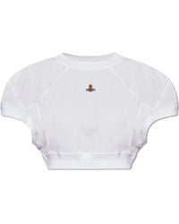 Vivienne Westwood - 'football' Cropped T-shirt, - Lyst