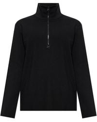 Courreges - Wool Sweater With Stand-Up Collar - Lyst