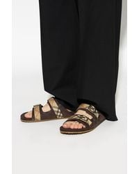 Burberry - Slides With Logo - Lyst
