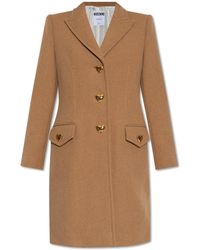 Moschino - Coat With Heart-shaped Buttons, - Lyst