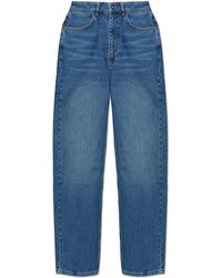 LAB C.O. OFF WHITE - Jeans With Printed Logo - Lyst