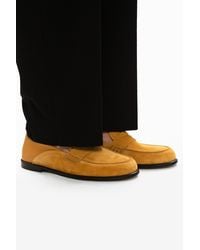 Loewe Leather Loafers - Yellow