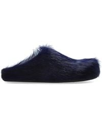 Marni - Fur Slippers - Lyst