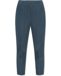 Pleats Please Issey Miyake - Pleated Trousers - Lyst