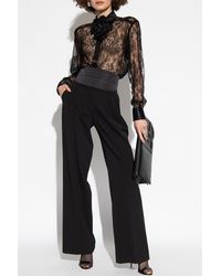 Dolce & Gabbana - Wool Pleat-Front Trousers - Lyst
