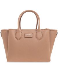 Emporio Armani - Bag With Printed Logo - Lyst