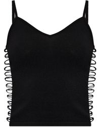 DSquared² - Top With Decorative Side Cutouts - Lyst