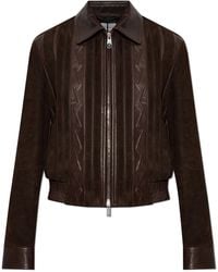 Versace - Leather Jacket - Lyst