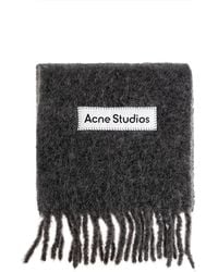 Acne Studios - Scarf With Logo - Lyst