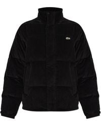 Lacoste - Quilted Jacket With Logo Patch - Lyst