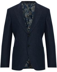 Etro - Blazer With Double Vent - Lyst