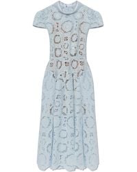 Self-Portrait - Lace Dress With Belt - Lyst