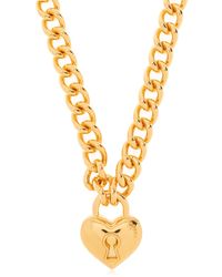 Moschino - Necklace With Padlock, - Lyst