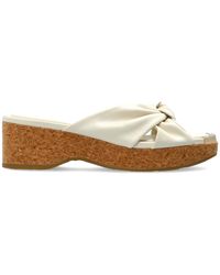 Jimmy Choo - Platform Slides 'Avenue Wedge 50' - Lyst