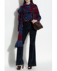 Etro - Patterned Sweater With A Collar - Lyst