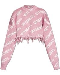 Vetements - Oversized Short Sweater - Lyst