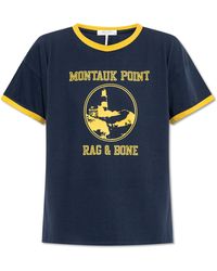 Rag & Bone - T-Shirt With Print - Lyst