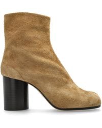 Maison Margiela - Heeled Ankle Boots With "Tabi" Cut-Out - Lyst