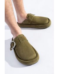 McQueen - Suede Slides Arc - Lyst
