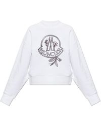 Moncler - Sweatshirt With Embroidered Logo - Lyst