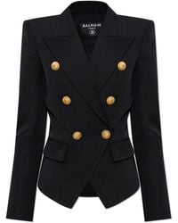 Balmain - Double-Breasted Blazer - Lyst