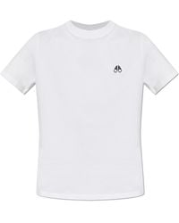 Moose Knuckles - T-Shirt With Logo Patch - Lyst