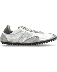 Maison Margiela - Sports Shoes With A Metallic Finish - Lyst