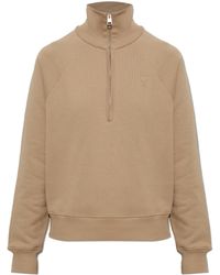 Ami Paris - Sweatshirt With A Zip-Up Neckline - Lyst