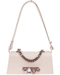 McQueen - 'Jewelled Mini' Leather Bag - Lyst